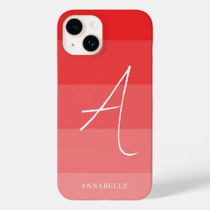 Coral Pink Color Blocks Custom  Case-Mate iPhone 14 Case