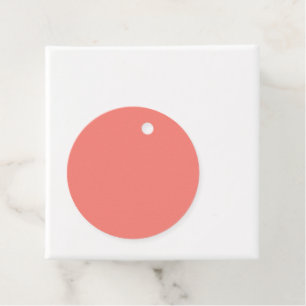 Coral Pink Favour Tags