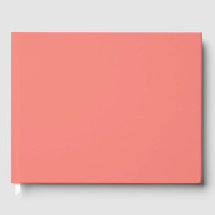 Coral Pink Guest Book