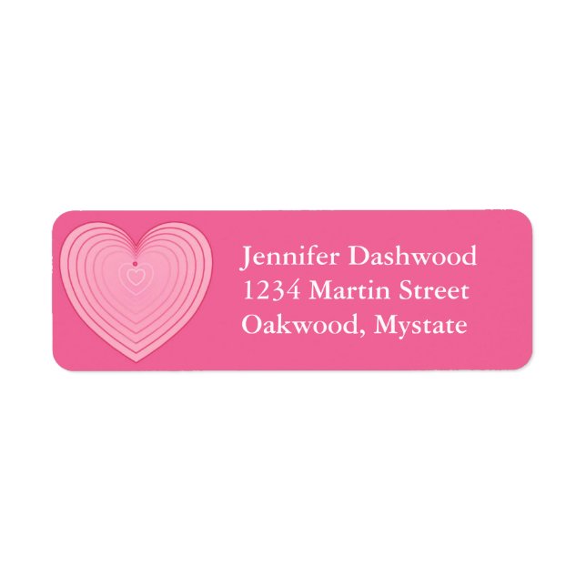Coral pink heart, deeper pink background (Front)