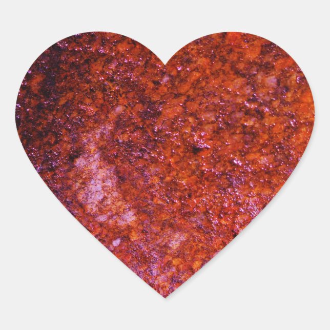 coral pink heart sticker (Front)