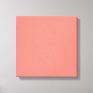 Coral Pink High End Coloured Canvas Print