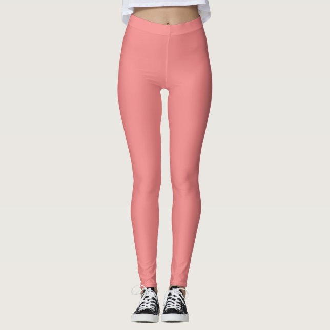 Coral Pink Leggings (Front)
