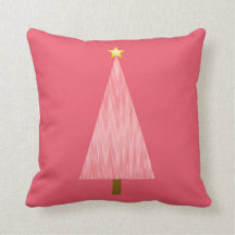 Coral Pink Ombre modern Christmas tree