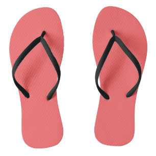 Coral Pink  (solid colour)  Flip Flops