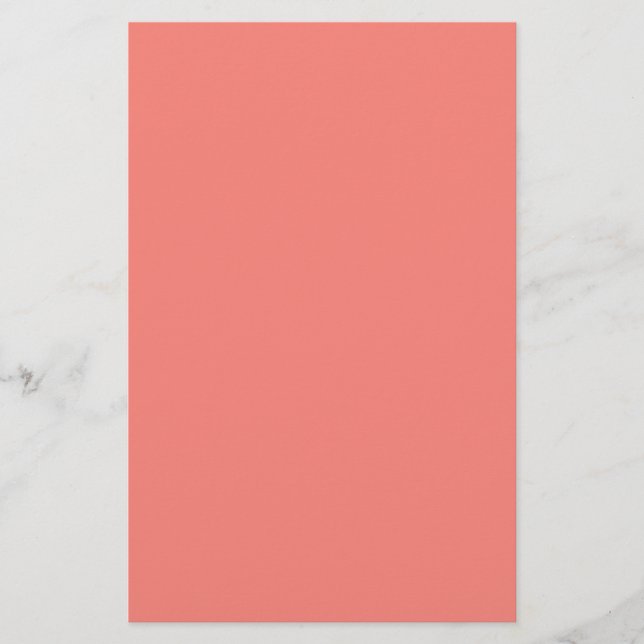 Coral Pink Stationery (Front)