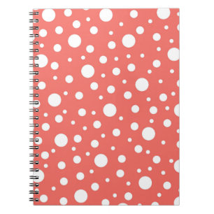 Coral Polka Dot Notebook