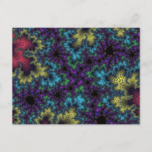 Coral Rainbow Speckle Postcard