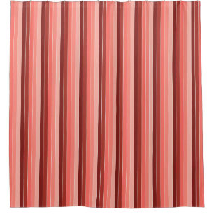 Coral Red Pink Stripes