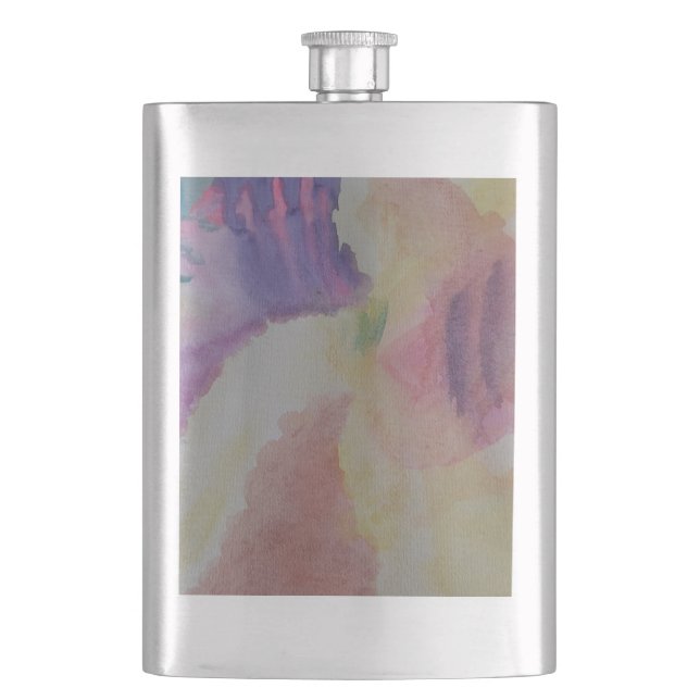 Coral Reef Abstract Art Classic Hip Flask (Front)