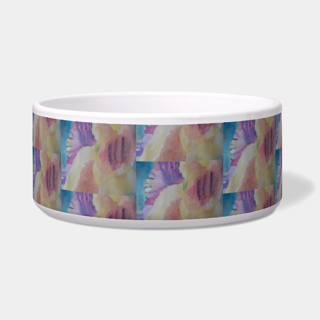 Coral Reef Abstract Art Pet Bowl (Front)