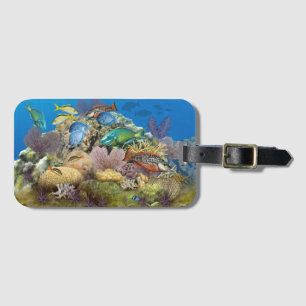 Coral Reef and Reef Fish Luggage Tag