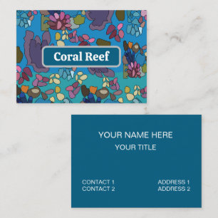 Coral Reef Aquarium Services Business Card