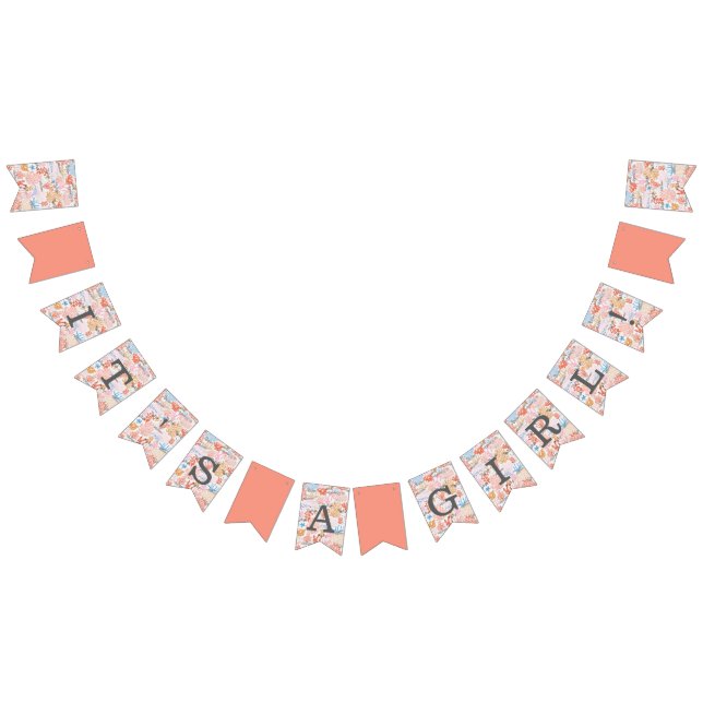 Coral Reef Baby Shower Bunting Flags (All)