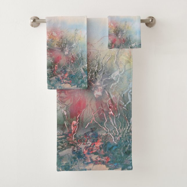 Coral Reef Bath Towel Set (Insitu)