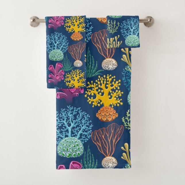Coral Reef Bath Towel Set (Insitu)