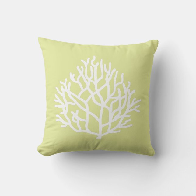 Coral Reef beach custom colours  Throw Pillow (Front)