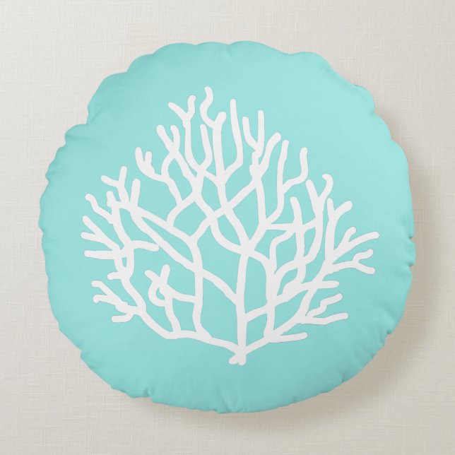 Coral Reef beach custom colours  Throw Pillow Coas (Front)