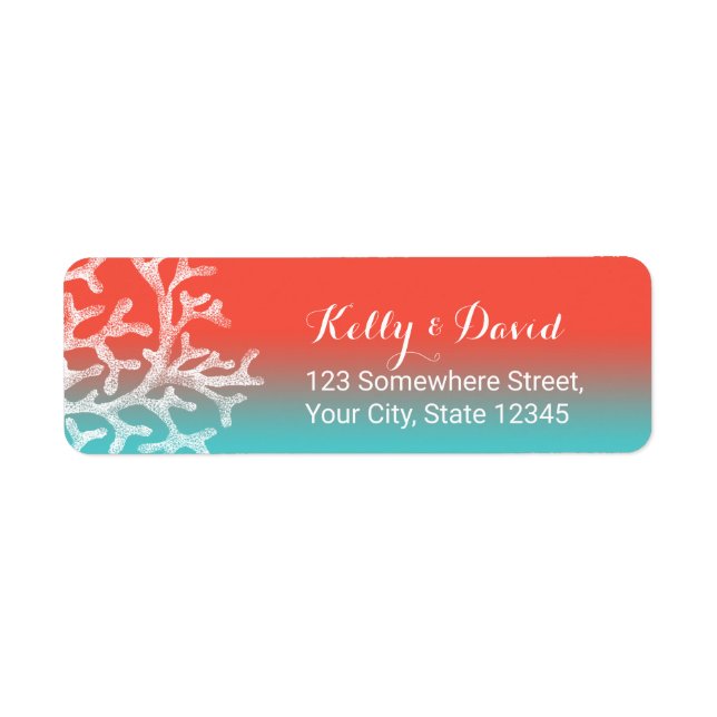 Coral Reef Beach Tropical Wedding (Front)