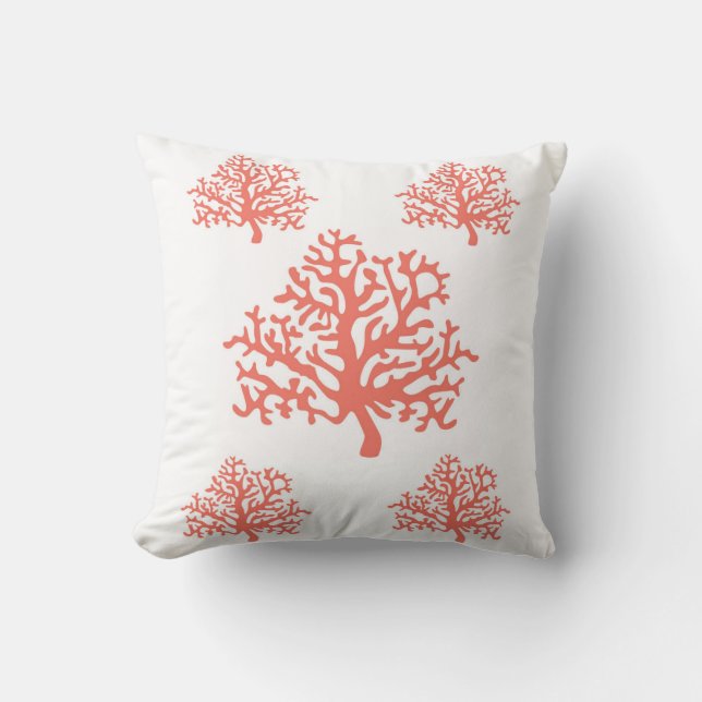 Coral Reef - Coastal Living Throw Pillow (Front)