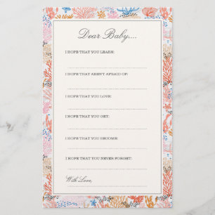 Coral Reef Dear Baby Cards