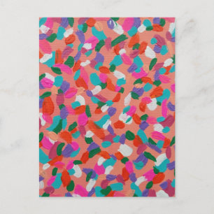 Coral Reef Delight Abstract Postcard
