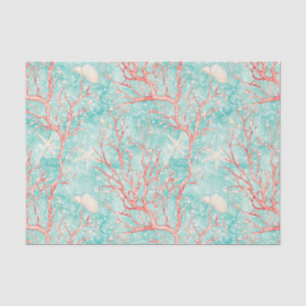 Coral Reef Dive Pattern Tissue Paper