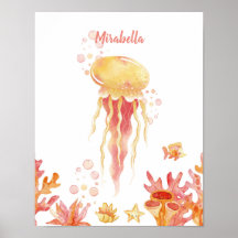 Coral Reef Dreams Jellyfish customizable