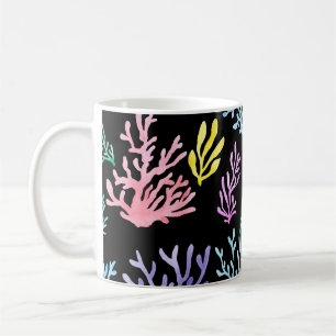 Coral Reef Elegance: Watercolor Pattern Coffee Mug