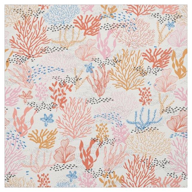 Coral Reef Fabric (Swatch)