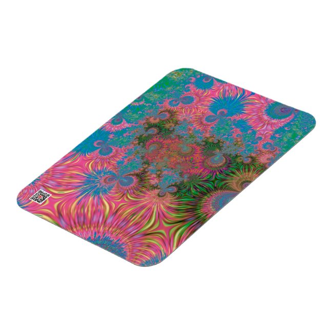 Coral Reef Fractal Abstract Art Magnet (Left Side)