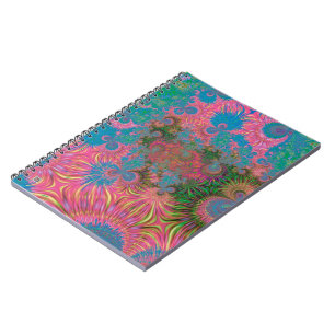 Coral Reef Fractal Abstract Art Notebook