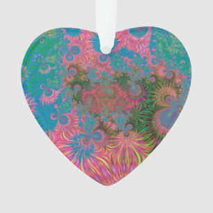 Coral Reef Fractal Abstract Art Ornament