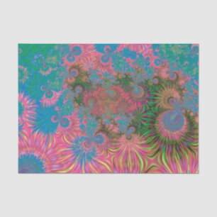 Coral Reef Fractal Abstract Art Tissue Paper