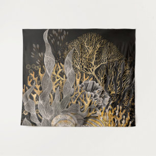 Coral Reef - Gold and Pearl Symphony Tapestry