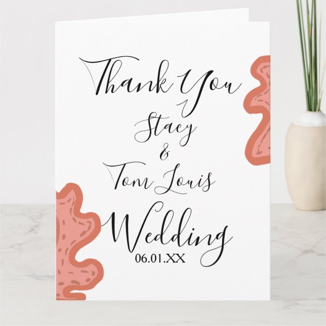 Coral Reef Hand Drawn Tropical Beach  Card (Front)
