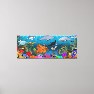 Coral Reef Impression de toile panoramique