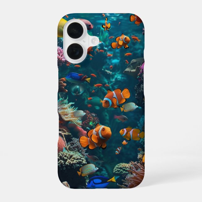 Coral Reef  iPhone 16 Case (Back)