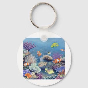 Coral Reef Keychain
