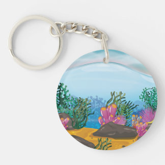 Coral Reef Keychain