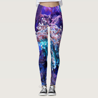 coral reef LEGGINGS