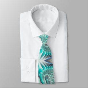 Coral reef mandala tie