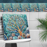 Coral Reef mosaic art Tile<br><div class="desc">Coral Reef mosaic art</div>