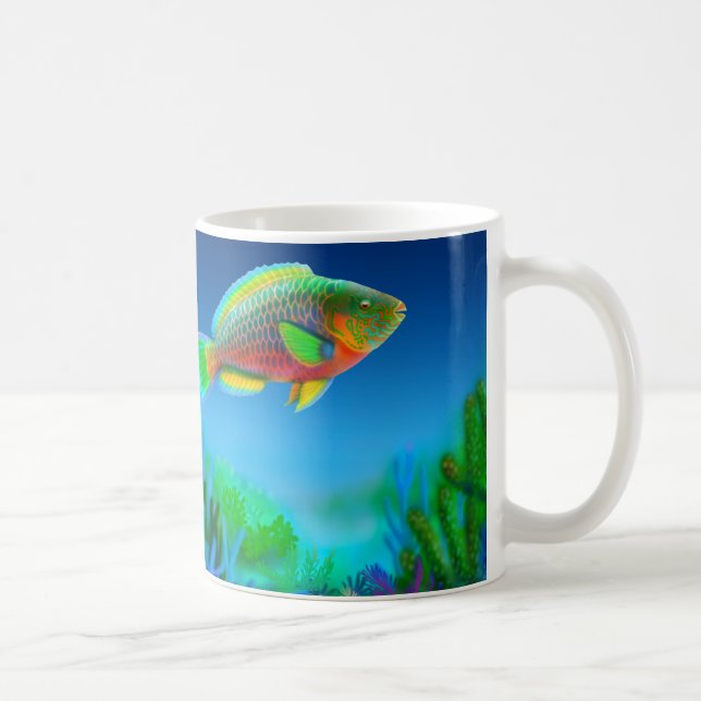 Coral Reef Parrotfish Mug (Right)