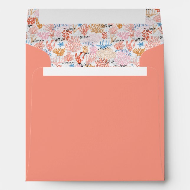 Coral Reef | Pre-Addressed Envelopes (Back (Bottom))
