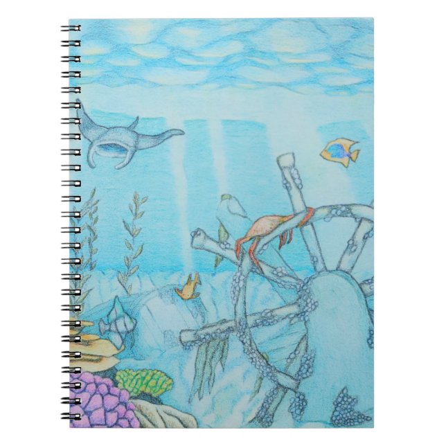 Coral reef shipwreck notebook (Front)