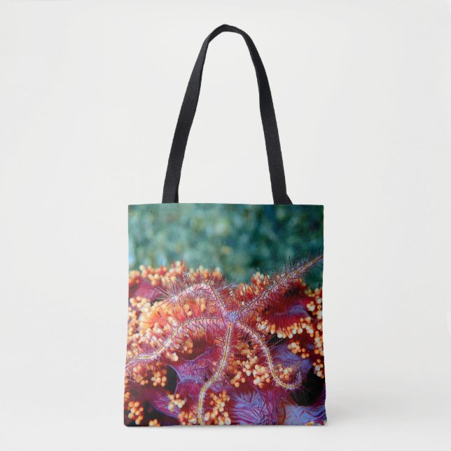 Coral reef starfish tote bag (Front)