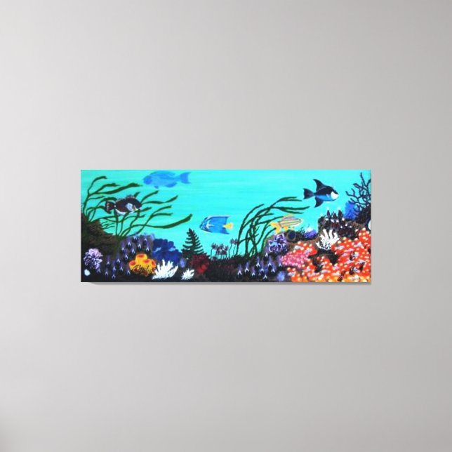 Coral reef's canvas print (Front)