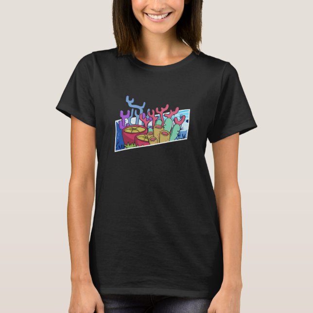 Coral Reefs Nature Environment Snorkling Ocean T-Shirt (Front)
