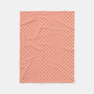 Coral retro fleece blanket
